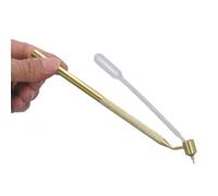 Qudinip Fine Line Peinture Stylo, Inclinée Fluide Écrivain Détaillant Peinture Applicateur avec Compte-gouttes, pour Rock Chip Scratch Réparation Toile Tissu Bois Papier Métal (0,4 mm)