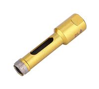 Qudinip Foret Diamant pour Meuleuse D'angle, Ouvre-scie Cloche Durable pour Marbre et Carrelage, Filetage Intérieur M10, Tailles 12mm/14mm/16mm (Ouvre-trou pour meuleuse d'angle frittée 12 mm)
