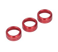 Qudinip Garniture de Couvercle D'anneau de Bouton de Commutateur Ca, en Alliage D'aluminium élégant, Protège les Boutons de la Poussière, pour 3 6 Axela, Installation Facile 3 Pièces