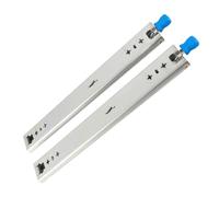 Qudinip Glissière de Tiroir de Verrouillage Robuste, Rail D'armoire à Roulement à Billes à Extension Complète en 3 étapes avec Serrure, pour Distributeur Automatique D'entrepôt