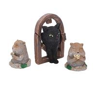 Qudinip Gopher Ornaments Lot de 3 Jolies Décorations de Jardin en Résine Parfaites pour Les Jardins et Les Pelouses