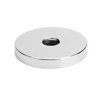 Qudinip Grande Bride de Bras de Douche, Plaque de Rosace de Bras de Douche en Acier Inoxydable 304 avec Joint Central en Caoutchouc Durable, pour Remplacement de Tuyau G1/2 Pouces Couvrant