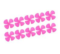 Qudinip Hélice à 4 Pales en Plastique Durable, 100mm, pour Bricolage, Accessoires de Modèle de Jouet, Paquet de 10 Pièces (Rose Rouge)