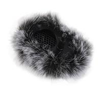 Qudinip Housse de Microphone en Fourrure avec Matériau Polaire Doux pour Réduire Le Bruit Lors des Enregistrements en Extérieur, Conception Compacte et Hygiénique, 1 unité