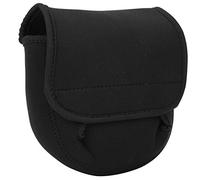 Qudinip Housse de Moulinet de Pêche, Pochette de Protection étanche de Haute qualité pour Le Rangement des Moulinets de Pêche, Noir, 1 unité (Moyen)
