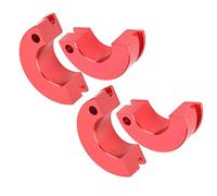 Qudinip Jeu de Chaussures d'embrayage RC en Alliage D'aluminium avec Ressort pour Voiture Télécommandée Nitro HSP 1/10, Durable et Léger (Rouge)