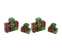 Qudinip Jeu de Dés de 2 Couleurs de 16mm, pour l'enseignement des Mathématiques, Aide à L'apprentissage par Addition et Soustraction, Ressource éducative en Plastique, 20 Pièces
