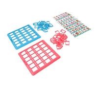 Qudinip Jeu de Devinettes de Raisonnement Logique pour Enfants, Jeu de société éducatif Amusant pour L'interaction Familiale - 2 Corps Principaux, adapté aux 3 Ans et Plus (Rouge et Bleu)