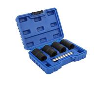 Qudinip Jeu de Dissolvant de Boulons D'écrou, 5 Pièces, en Acier au Chrome-molybdène Durable pour L'entretien Automobile, Extracteur D'impact à Entraînement 1/2 Pouces