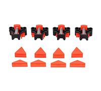 Qudinip Jeu de Pinces à Angle Droit, Outils de Travail du Bois Réglables pour Petits Projets de Bricolage, Noir et Orange, 4 Pièces