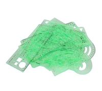 Qudinip Jeu de Règles en Forme de Courbe 12 Pièces pour des Conceptions de Motifs Précises et des Modèles de Dessin, Outils en Plastique Légers