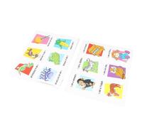 Qudinip Jeu de société Devinez Ce Que Je suis pour Le Plaisir en Famille, Jeu de Devinettes D'images au Rythme Rapide avec 66 Cartes de Dessins Animés et Bandeaux, Parfait pour Les Enfants et Les