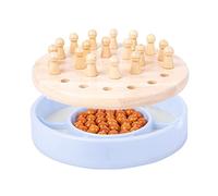 Qudinip Jeu D'échecs à Mémoire de Forme, Jouet éducatif coloré pour Le Développement de la Petite Enfance, Jeu de Logique en Bois, 24 Pièces (2 en 1)