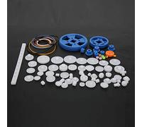 Qudinip Jeu D'engrenages en Plastique pour Moteur de Boîte de Vitesses, 80 Pièces, pour Bricolage, Robotique et Modélisme, Accessoires ABS Durables