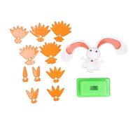 Qudinip Jeu D'équilibre D'addition de Lapin pour L'éducation Précoce des Mathématiques et Les Compétences de Pensée Logique, Jouet en Plastique pour Les Enfants de 2 Ans et Plus