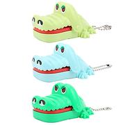 Qudinip Jouet de Dents de Doigt Mordant d'animal, Jouet de Jeu de Dents de Dessin animé Mignon pour Enfants et Adultes avec Porte-clés, Jeu de de Presse (Un Mini Qui Mord la Main (Couleur aléatoire))