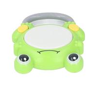 Qudinip Jouet de Tambour Lumineux pour bébé, Jouet éducatif et Musical pour Tout-Petits, avec Design de Dessin animé, Plastique Sûr, 15cm (Vert)