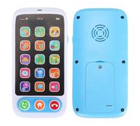 Qudinip Jouet de Téléphone Portable pour Enfants, Téléphone Musical avec Sons de Musique, Téléphone Portable d'apprentissage Interactif Multifonction pour Tout-Petits Bébés Enfants (Bleue)