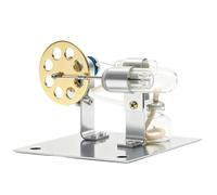 Qudinip Jouet Modèle de Moteur avec Construction en Métal et Lampe à Alcool pour Expérience éducative 165 X 87 X 95 Mm