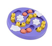 Qudinip Jouets de Puzzle pour Chiens pour Entraînement Interactif et Alimentation Lente pour Chiens et Chiots, Matériau PP Durable 11,6 X 11,6 Pouces (Violette)