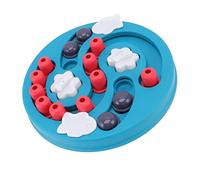 Qudinip Jouets de Puzzle pour Chiens pour Entraînement Interactif et Alimentation Lente pour Chiens et Chiots, Matériau PP Durable 11,6 X 11,6 Pouces (Lac Bleu)