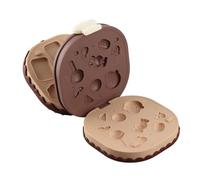 Qudinip Jouets en Pâte Colorée, Ensemble de Jeu de Gâteau d'anniversaire pour Enfants, avec des Moules Exquis et Un Kit d'argile Non Toxique de 12 Couleurs pour Un Jeu Créatif (Brun)