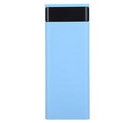 Qudinip Kit de Boîtier de Batterie Externe à Charge Rapide, Coque USB Durable à Monter Soi-même pour Le Chargement Mobile de Batteries 8x18650 (Bleu)