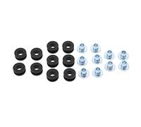 Qudinip Kit de Boulons D'œillets de Moto, Ajustement Universel, Caoutchouc et Métal de Haute qualité, 10 Jeux de Carénages de Remplacement pour