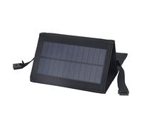 Qudinip Kit de Chargeur de Panneau Solaire Pliable Portable 10W, Haute efficacité pour Camping Randonnée Voyage Silicium Monocristallin (Noire)