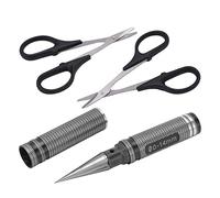 Qudinip Kit de Ciseaux Incurvés RC Universels avec Conception Ergonomique et Perforateur Haute Résistance pour Modèles RC et Drones 5,6 Pouces 2 Pièces (Noire)