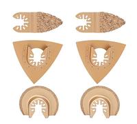 Qudinip Kit de Lames de Scie Oscillantes en Alliage Dur Durable, pour Enlever le Coulis de Carrelage et Couper la Céramique, 64mm et 78mm, 6 Pièces
