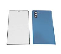 Qudinip Kit de Réparation de Couvercle en Verre Arrière et de Verre D'écran Avant de Remplacement pour Note 10, Kit de Bricolage D'installation Facile (Bleu)