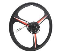 Qudinip Kit de Roue de Moteur D'entraînement Arrière 36V 350W, Kit de Conversion de Vélo électrique avec Panneau de Contrôleur S866 pour Vélos de 26 Pouces