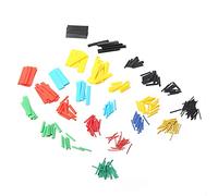 Qudinip Kit de Tubes Thermorétractables 328 Pièces Enveloppes D'isolation Durables pour le Câblage électrique et la Protection des Joints de Soudure Noir Rouge Jaune Bleu Vert Polyoléfine