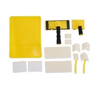 Qudinip Kit D'outils de -bordure de Peinture à Poignée Rotative à 360 °, Outil de Peinture de Bord à Haute efficacité pour Murs, Plafonds, Coins de Terrasses en Bois, Hangars