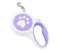Qudinip Laisse Rétractable Automatique pour Chiens de Taille Moyenne et Petite, Design élégant, Durable, 17x9,5 Cm, pour Marche en Plein Air (Violette)