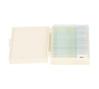 Qudinip Lames de Microscope en Verre Optique, Ensemble Transparent de 25 Pièces pour L'observation des Cellules D'algues et des Spécimens de Tissus Végétaux
