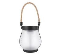 Qudinip Lanterne Solaire, Lumière du Jardin à LED étanche avec Poignée de Corde de Chanvre et 2 Modes D'éclairage, pour le Chemin de Patio de la Cour de Camping Extérieur
