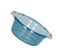 Qudinip Lavabo en Plastique, Cuve à Vaisselle épaisse et Durable avec Poignées Robustes, pour Salle de Bain, Cuisine, Buanderie, Dortoir D'étudiants, Lavage du Visage, Nettoyage de la (M)