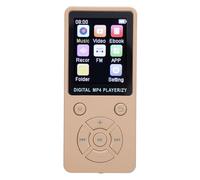 Qudinip Lecteur MP3 Bluetooth, Lecteur de Musique Portable avec écran de 1.8 Pouces, pour Course à Pied, Cyclisme, Randonnée, Son Hi FI Léger (Or)