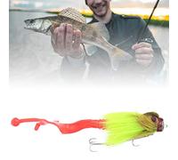 Qudinip Leurre de Pêche de Simulation, Appât Souple de Conception Naturelle pour Les Amateurs de Pêche, Blanc, Vert, Jaune, 101g (Verte)