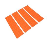 Qudinip Lot de 4 Coussinets de Traction pour Planche de Surf en EVA Antidérapant pour Une stabilité et Une sécurité Améliorées en Surf et en Kayak (Orange)