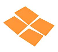 Qudinip Lot de 4 Plateaux de Déshydrateur en Silicone, sans BPA, de qualité Alimentaire, Résistants aux Hautes Températures, Antiadhésifs, avec Bord surélevé pour Fruits, Légumes Séchés, (Orange)