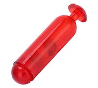 Qudinip Lot de 50 Hochets pour Leurres de Pêche, Tubes D'insertion en Plastique Durable de 21 Mm pour Un Taux de Accru, Parfaits pour Les Appâts Souples, PVC Léger + Acier Inoxydable (Rouge)