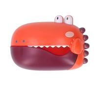 Qudinip Machine à Bulles Jouet de Bain pour Enfants, Souffleur de Bulles Automatique Amusant avec Musique pour la Récréation dans la Baignoire, Plastique étanche, Taille 21x15cm (Orange)