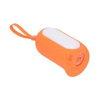 Qudinip Machine Sonore pour Sucette pour bébé, avec Lumière Chaude et Commande Vocale, Aide au Sommeil du Nourrisson, 3,15x3,03x5 Pouces, Conception en Silicone (Orange)