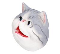 Qudinip Marionnette à Main en Forme de Chat Réaliste pour Jeu Interactif, Jouet à Bouche Mobile pour Enfants, PVC Non Toxique, Parfait pour Raconter des Histoires et L'éducation
