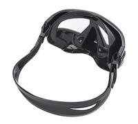 Qudinip Masque de Plongée Professionnel Anti-buée Grande Vue pour Plongée et Snorkeling, Silicone Liquide Léger et , Disponible en Noir, Blanc, Rose, 115 G (Noire)