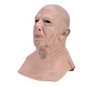 Qudinip Masque Old Man Réaliste, Masque Effrayant Halloween Latex pour la Fête des Costumes de Cosplay, avec un Matériau Sûr à la Peau Douce, S'adapte à la Plupart des Adultes et aux