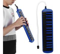 Qudinip Mélodica 32 Touches Instrument à Vent Débutant Parfait pour Pratiquer la Musique Portable Jouant Bleu F32s (Bleue)